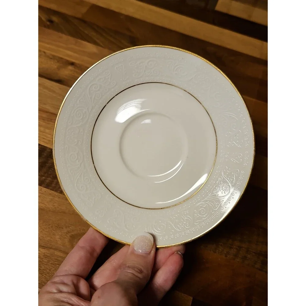 Set of 6 Vintage Noritake Ivory China Tulane 7562 6
